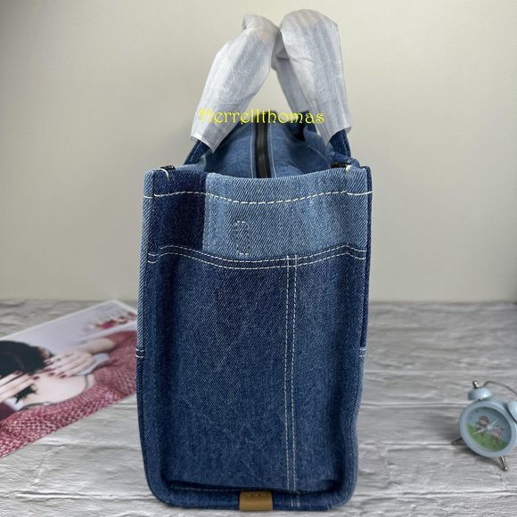 MARC JACOBS THE DENIM MEDIUM TOTE BAG - Picture 5 of 12